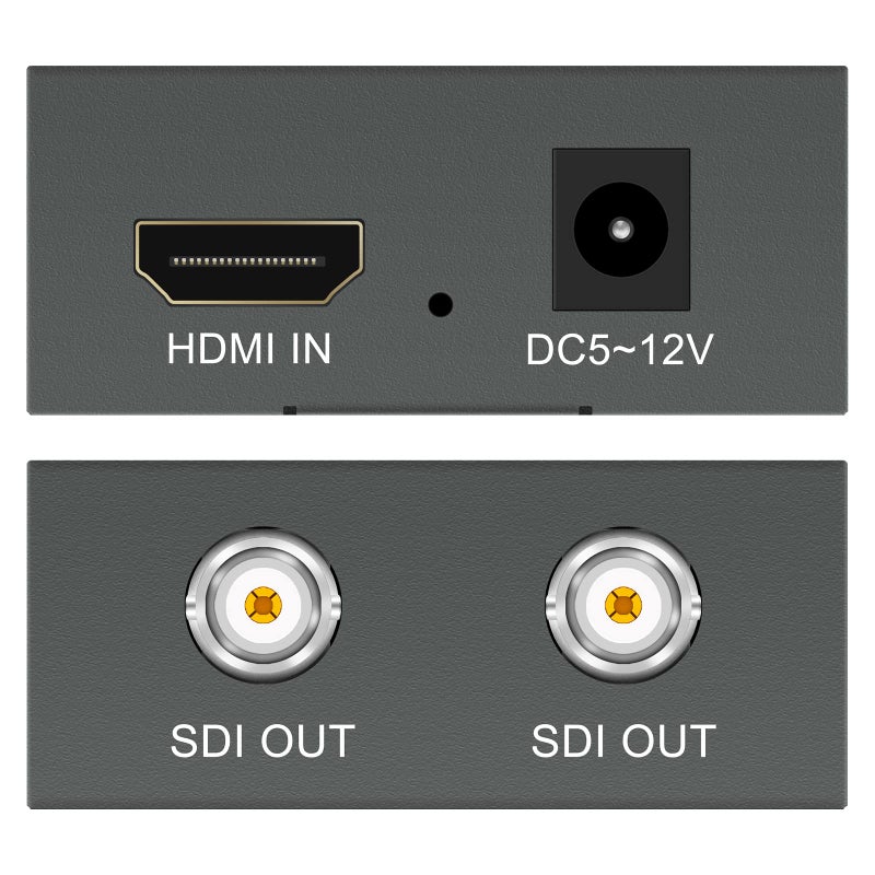 Wiistar HDMI to SDI Converter HDMI Input to SDI 2 Output Support SD/HD/3G-SDI 1080P FHD 1 in 2 Out for Camera HDTV - Image 3